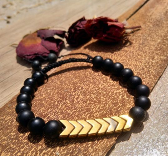 دستبند اونیکس و حدید